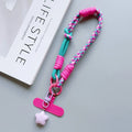 1Pc Phone Wrist/Thumb Strap - 2-In-1 Adjustable Short Braided Rope, Strong & Durable, for Both Men & Women
