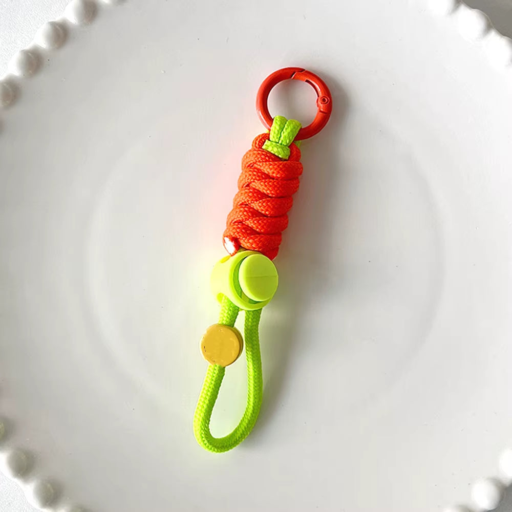 Fashion Keyring Creative Braided Lanyard Keychain for Phone Case Women anti Lost Knot Rope Strap Car Key Chains Diy Accessories