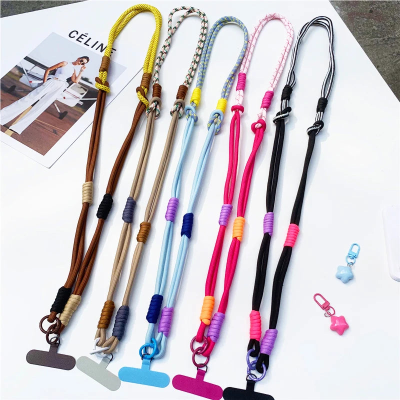 3 in 1 120Cm Crossbody Mobile Phone Hanging Rope Neck Lanyard Wrist Strap Removable Phone Lanyard Water Cup Hanging Rope