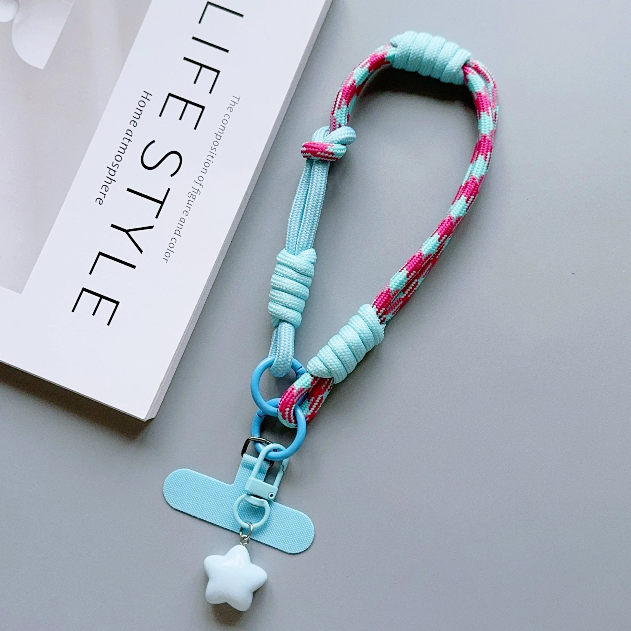 1Pc Phone Wrist/Thumb Strap - 2-In-1 Adjustable Short Braided Rope, Strong & Durable, for Both Men & Women