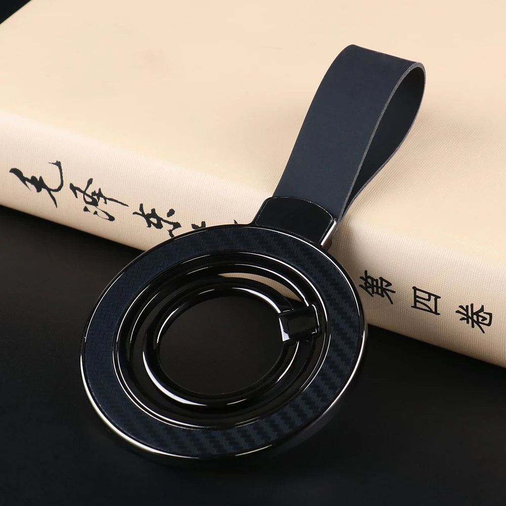 Ugojp Double-Side Magnetic Holder for Magsafe Mobile Phone Stand Phone in Car Grip Finger Ring Bracket with Hand Strap Kickstand