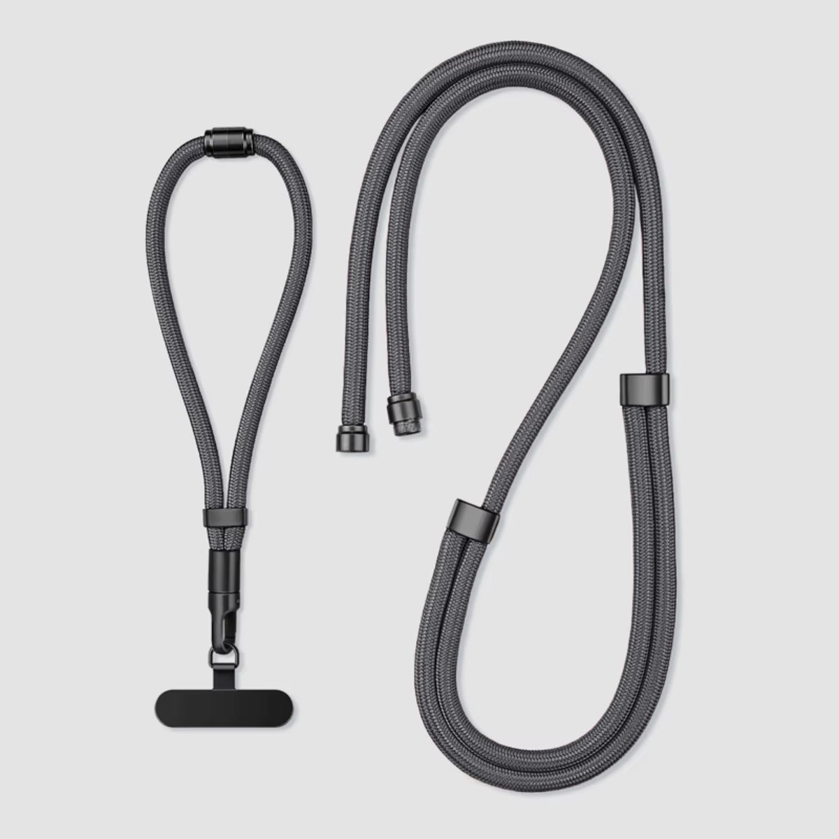 3-In-1 Switchable Mobile Phone Lanyard Adjustable Length Universal Mobile Phone Case Strap