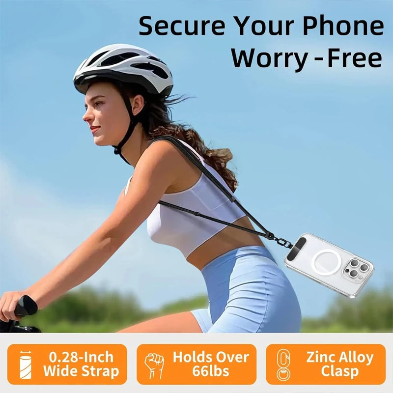 Universal Phone Lanyard Crossbody Necklace Strap Phone Adjustable Long Hanging Rope Anti-Lost Durable Sturdy Lanyard for Iphone