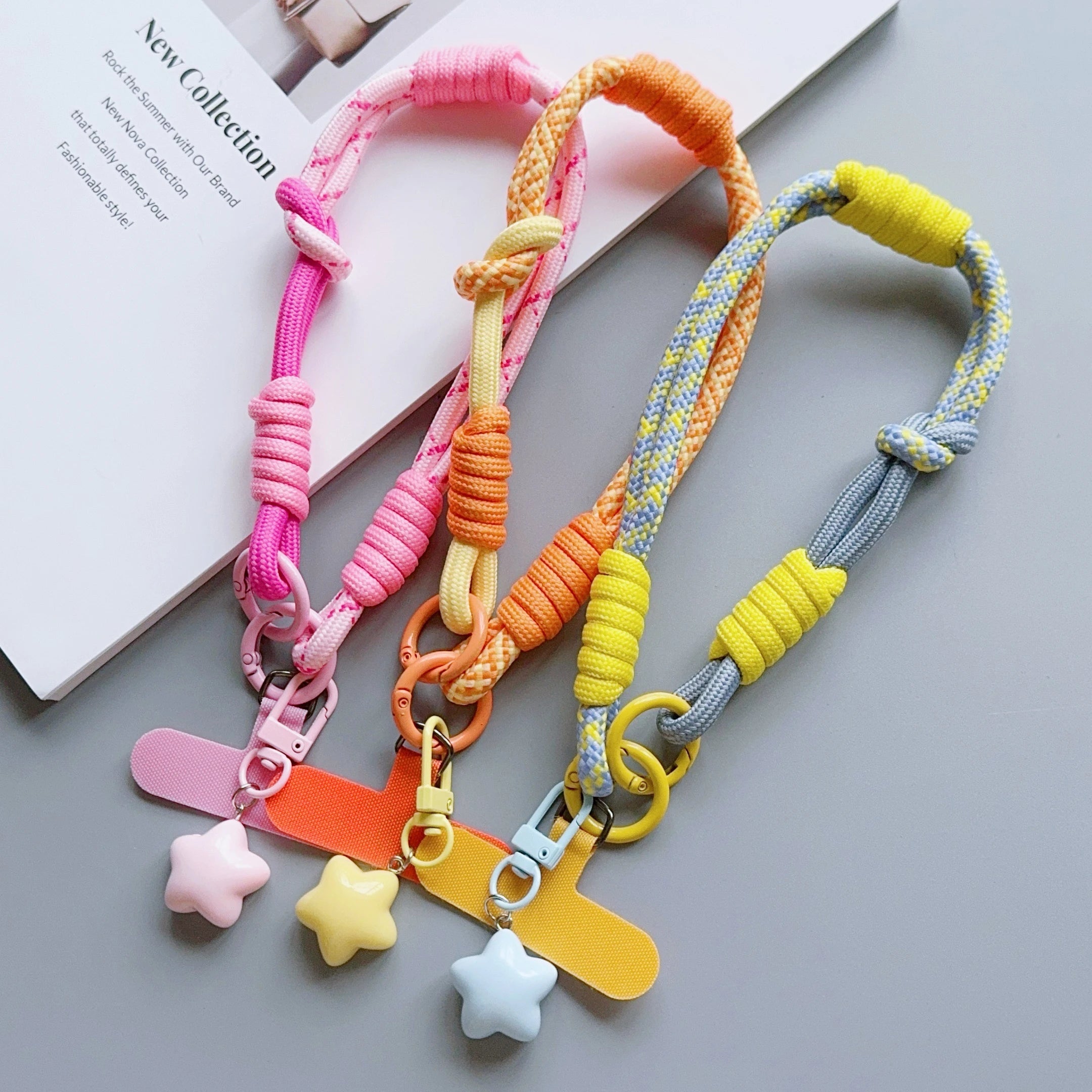 1Pc Phone Wrist/Thumb Strap - 2-In-1 Adjustable Short Braided Rope, Strong & Durable, for Both Men & Women