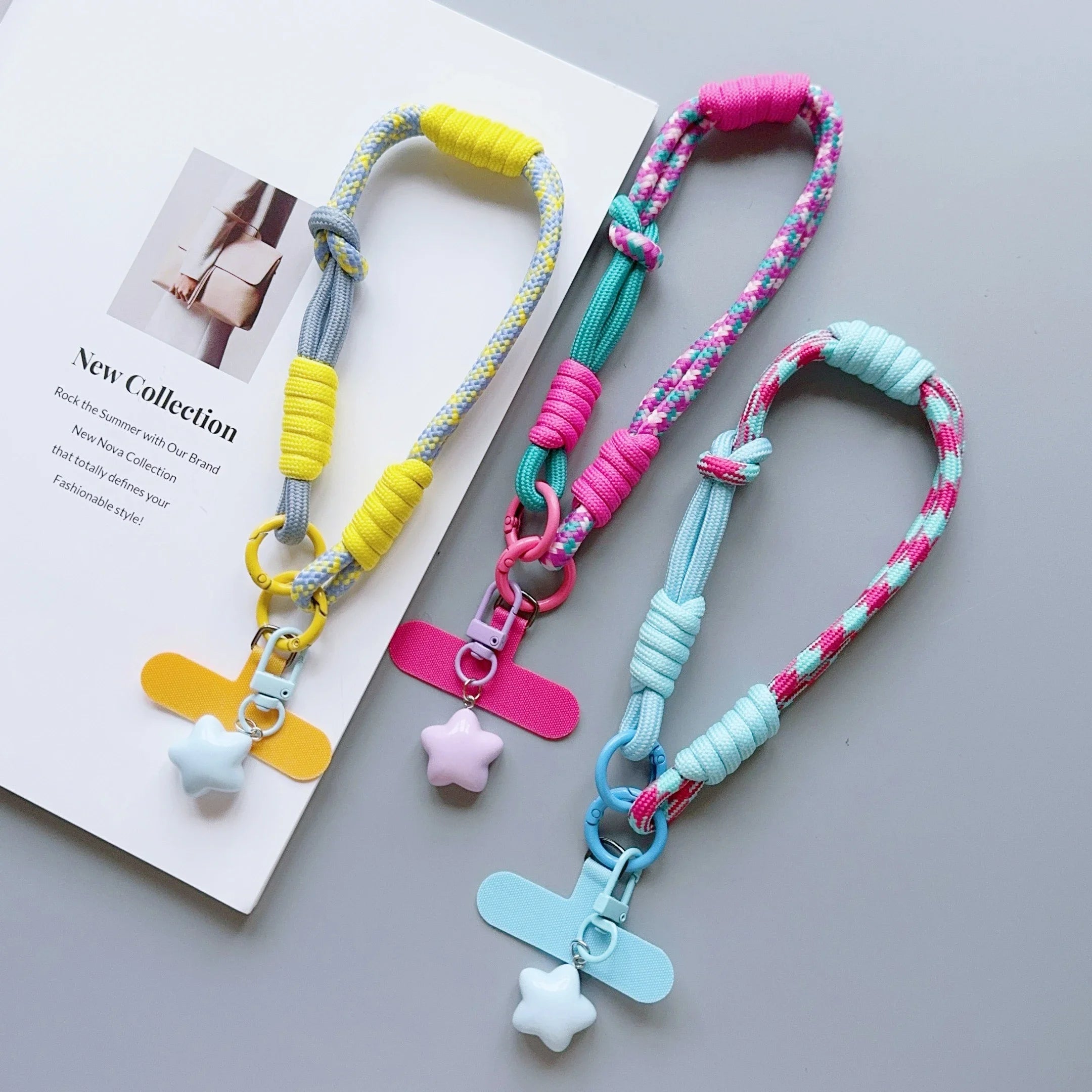 1Pc Phone Wrist/Thumb Strap - 2-In-1 Adjustable Short Braided Rope, Strong & Durable, for Both Men & Women