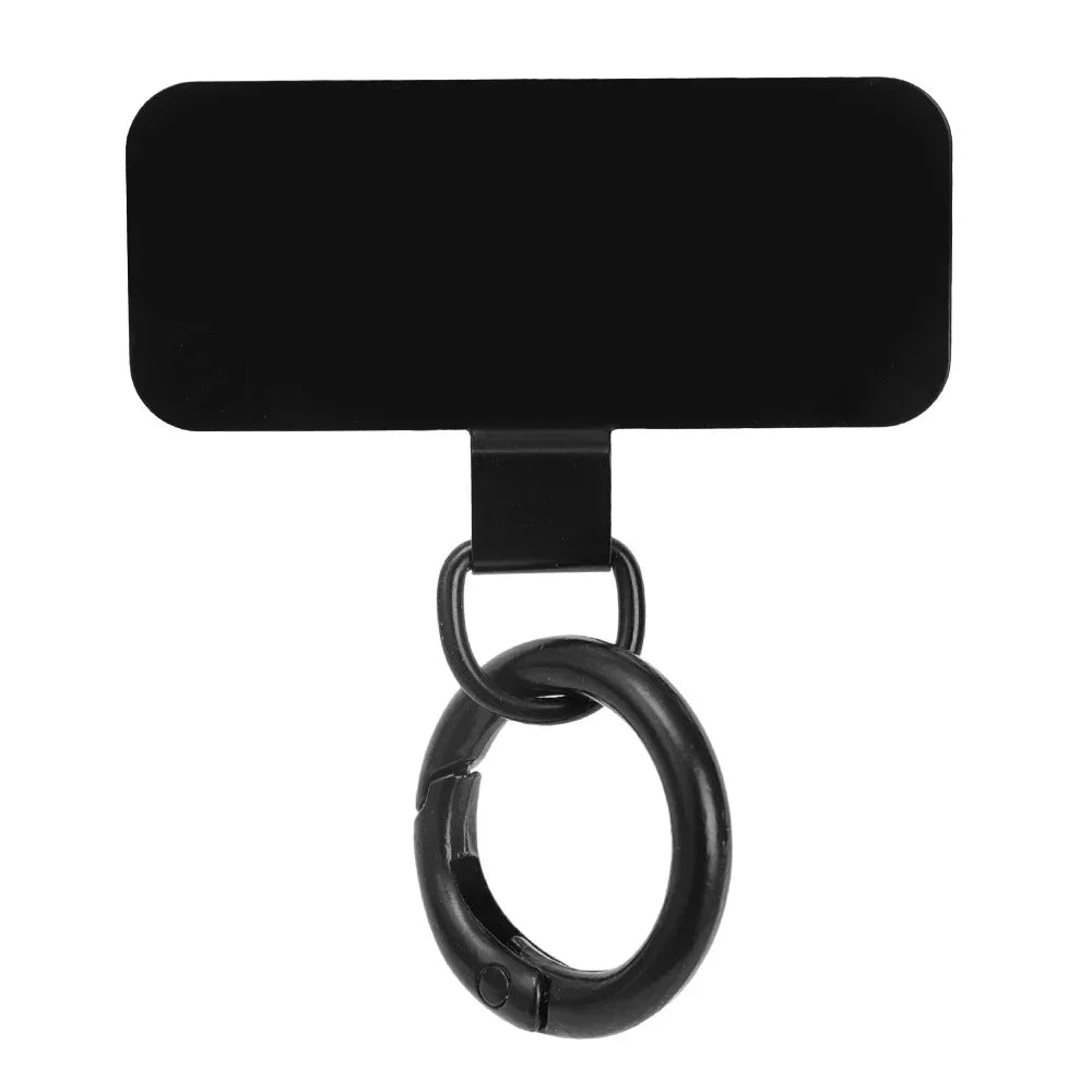 Stainless Steel Hanging Chain Anti-Lost Universal Metal Clips Phone Lanyard Tether Strap Tab Card Ultra-Thin Cell Phone Patches
