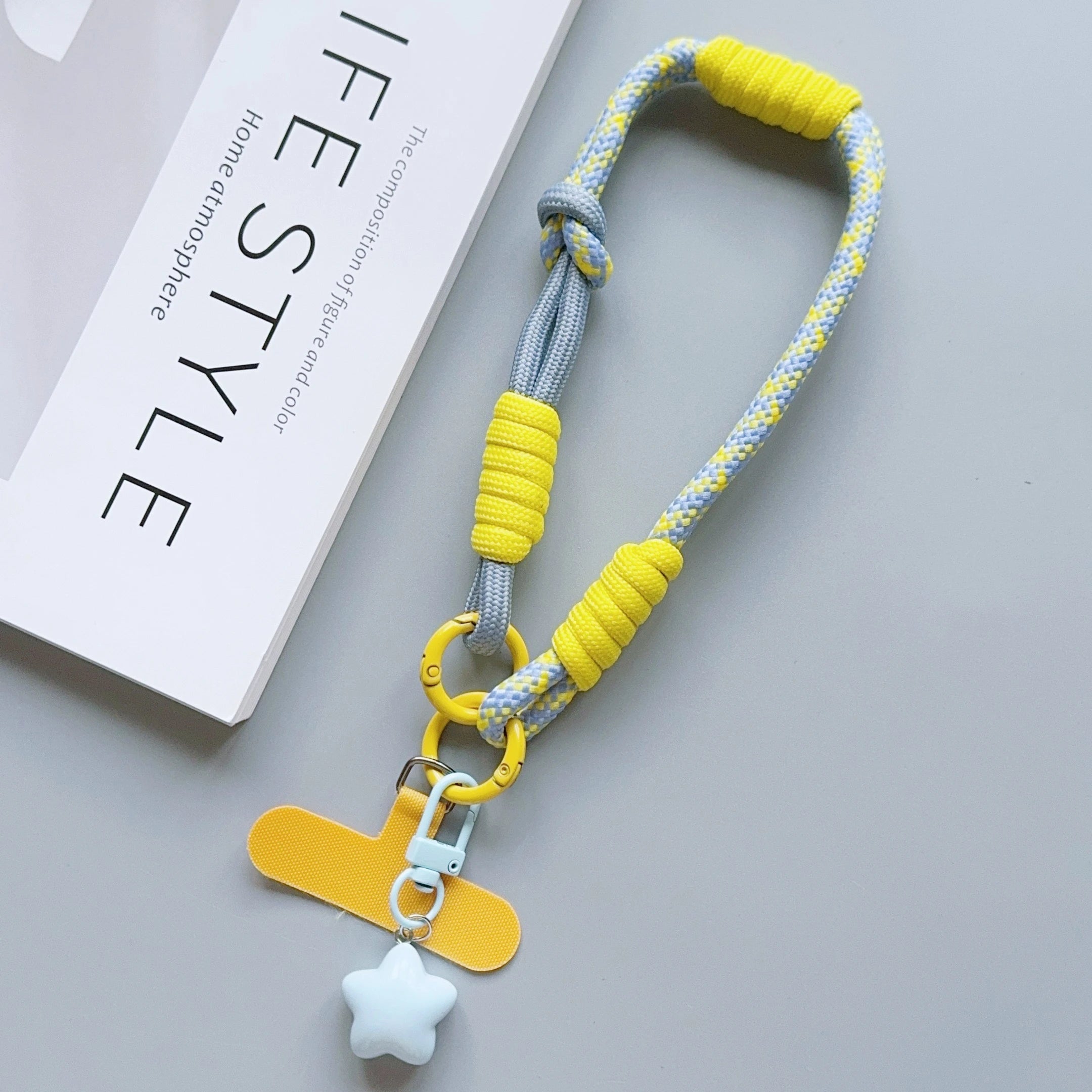 1Pc Phone Wrist/Thumb Strap - 2-In-1 Adjustable Short Braided Rope, Strong & Durable, for Both Men & Women