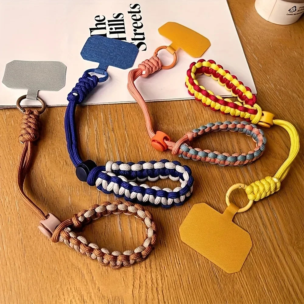 Cute Mobile Phone Lanyard Hanging Decoration Can Be Carried Twist Rope Anti-Loss Pendant Fashion Strong Wrist Short Straps Band