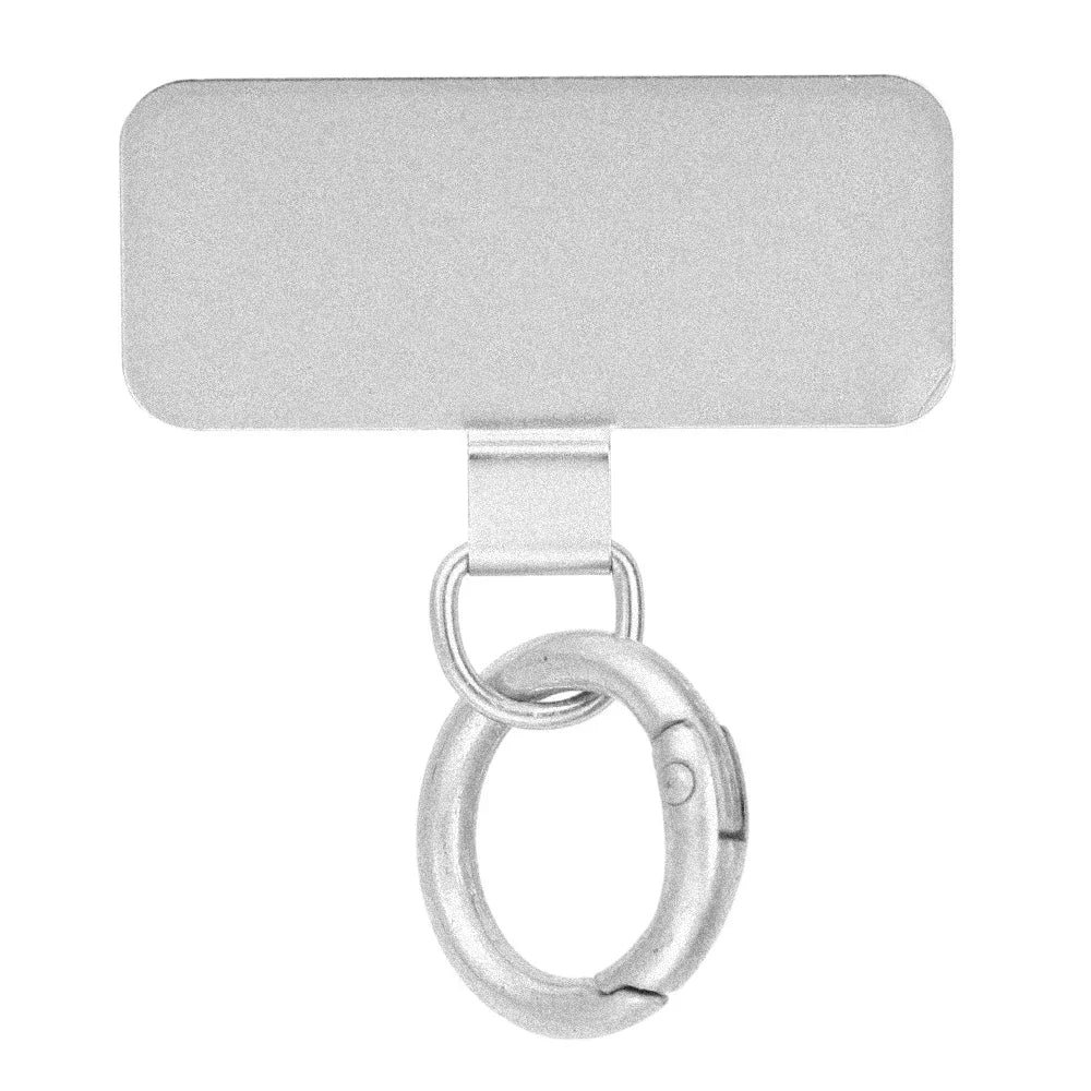 Stainless Steel Hanging Chain Anti-Lost Universal Metal Clips Phone Lanyard Tether Strap Tab Card Ultra-Thin Cell Phone Patches