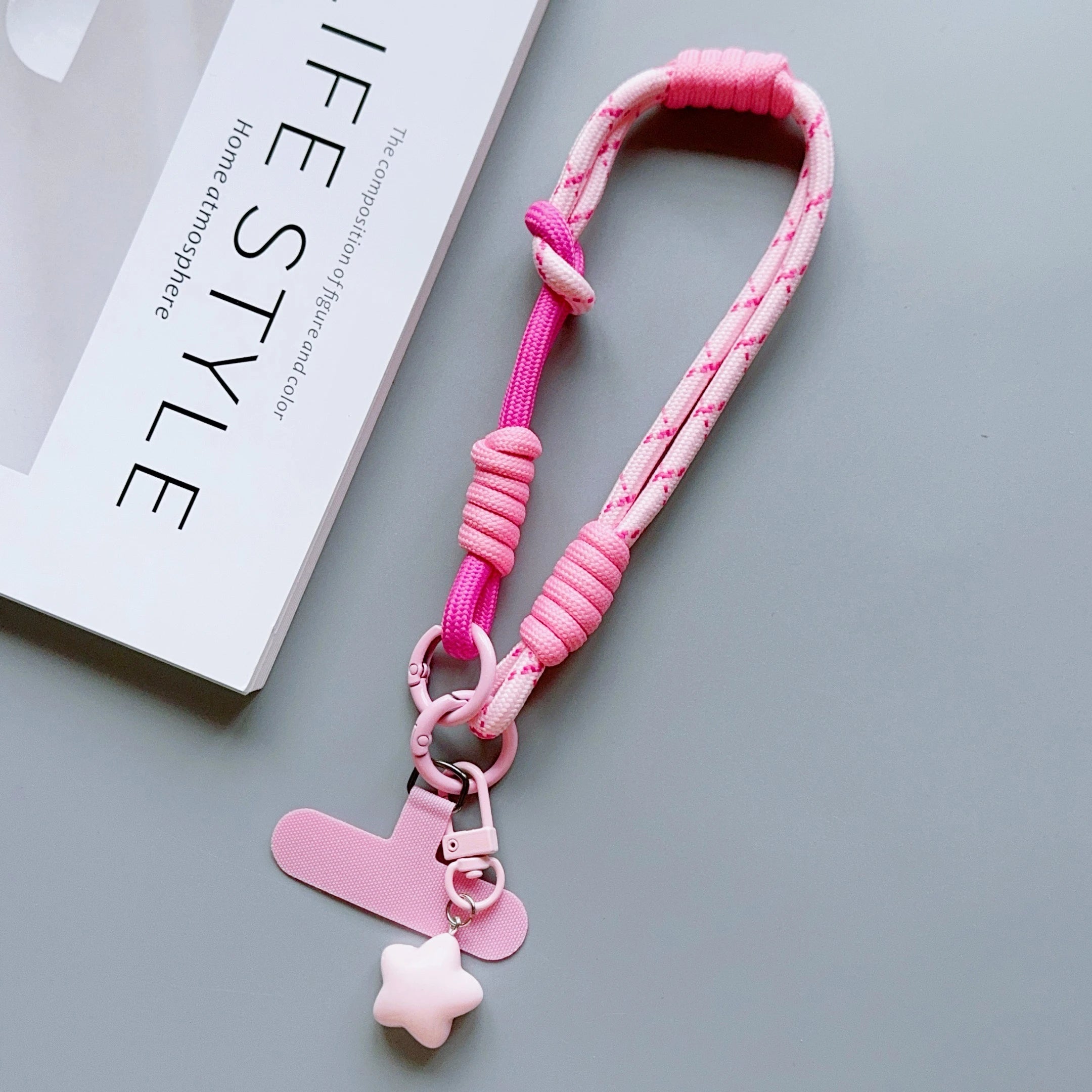 1Pc Phone Wrist/Thumb Strap - 2-In-1 Adjustable Short Braided Rope, Strong & Durable, for Both Men & Women