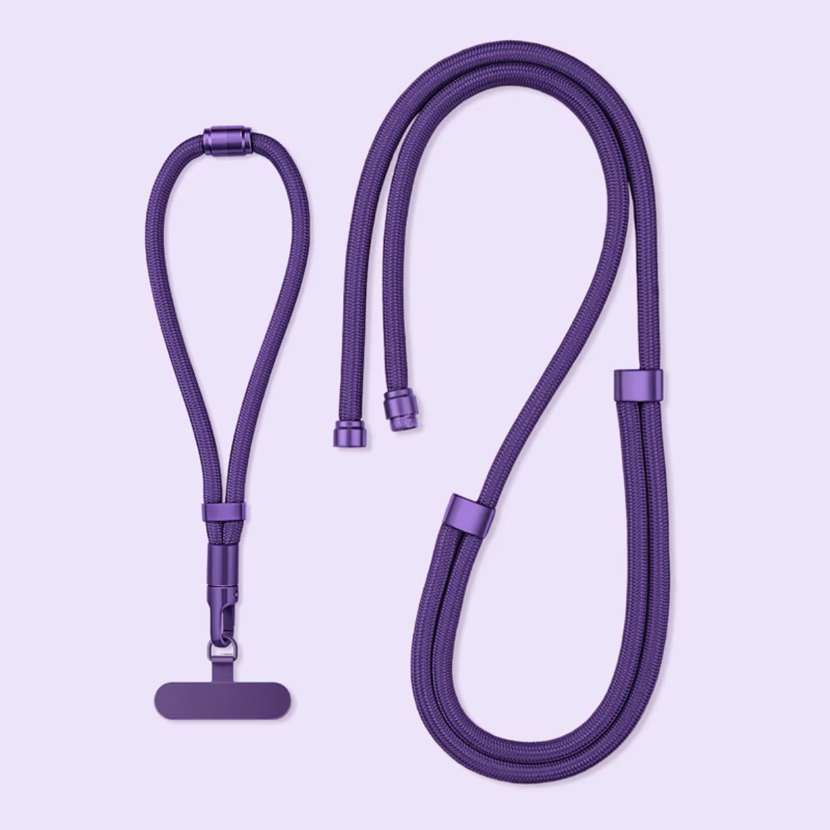 3-In-1 Switchable Mobile Phone Lanyard Adjustable Length Universal Mobile Phone Case Strap