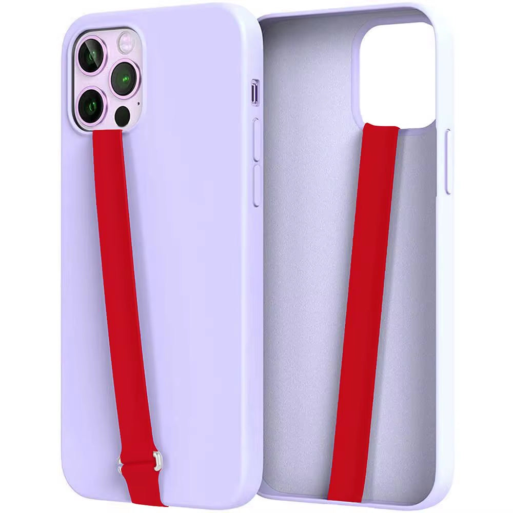 Elastic Silicone Phone Straps Ropes Holder Soft Silicone Wristband Hand Band Grip Finger Ring for Iphone Samsung Huawei Xiaomi