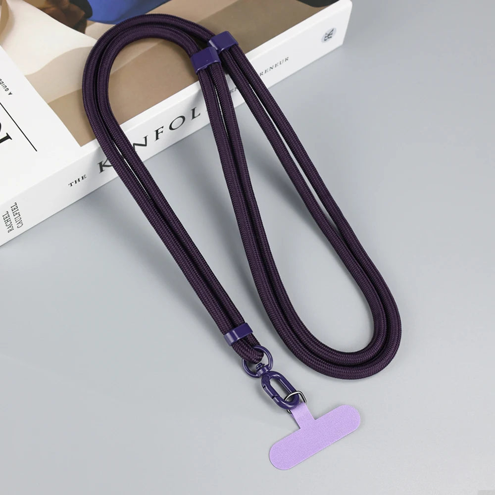 Universal Phone Lanyard Crossbody Necklace Strap Phone Adjustable Long Hanging Rope Anti-Lost Durable Sturdy Lanyard for Iphone