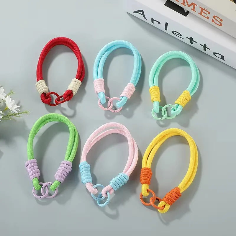 Cute Candy Colors Phone Chain Cellphone Strap Anti-Lost Lanyard Summer Chain Jewelry Phone Wrist Straps Hanging Rope Accessory
